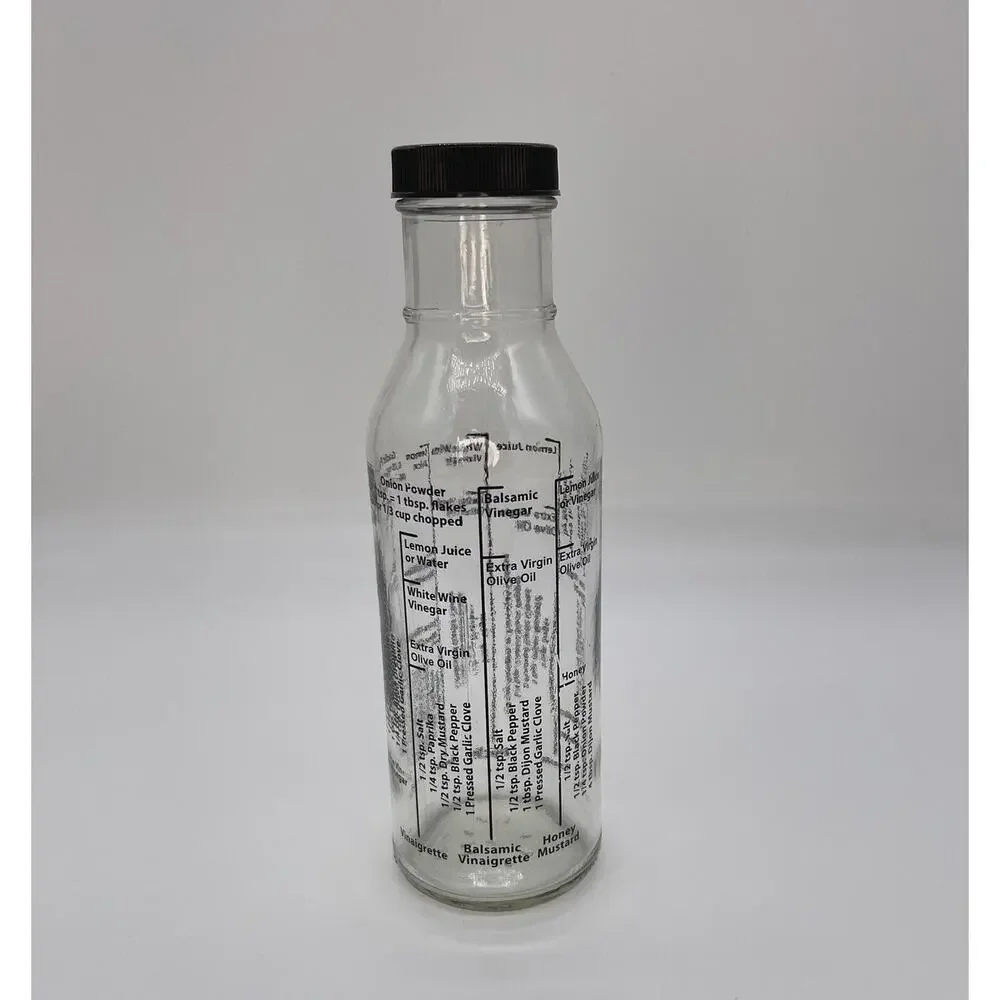 Salad Dressing Mixer Measuring Bottle Measure Mix Serve